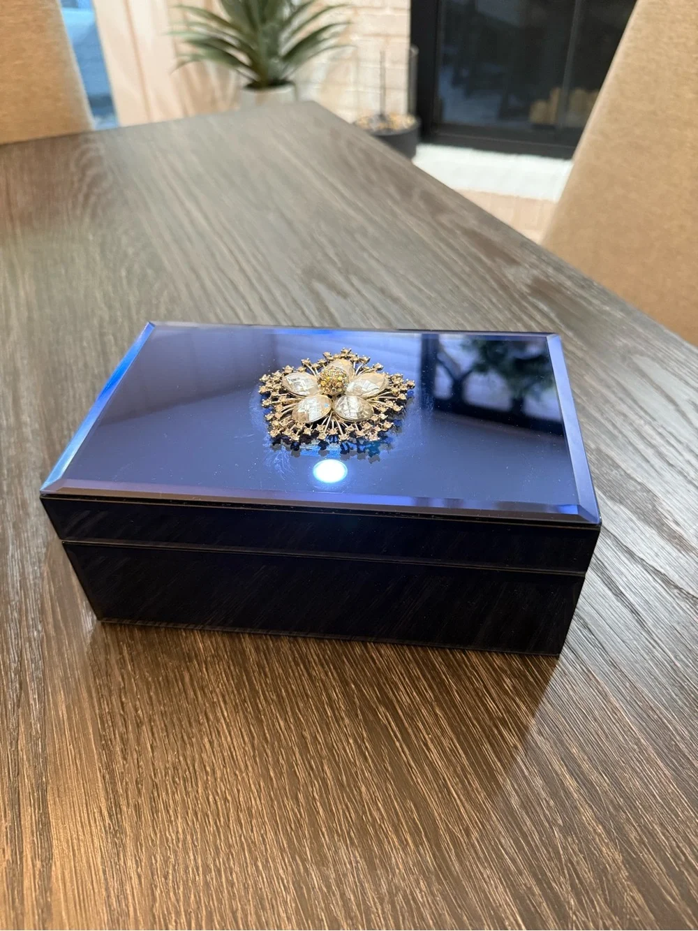Blue Decorative Jewelry Box